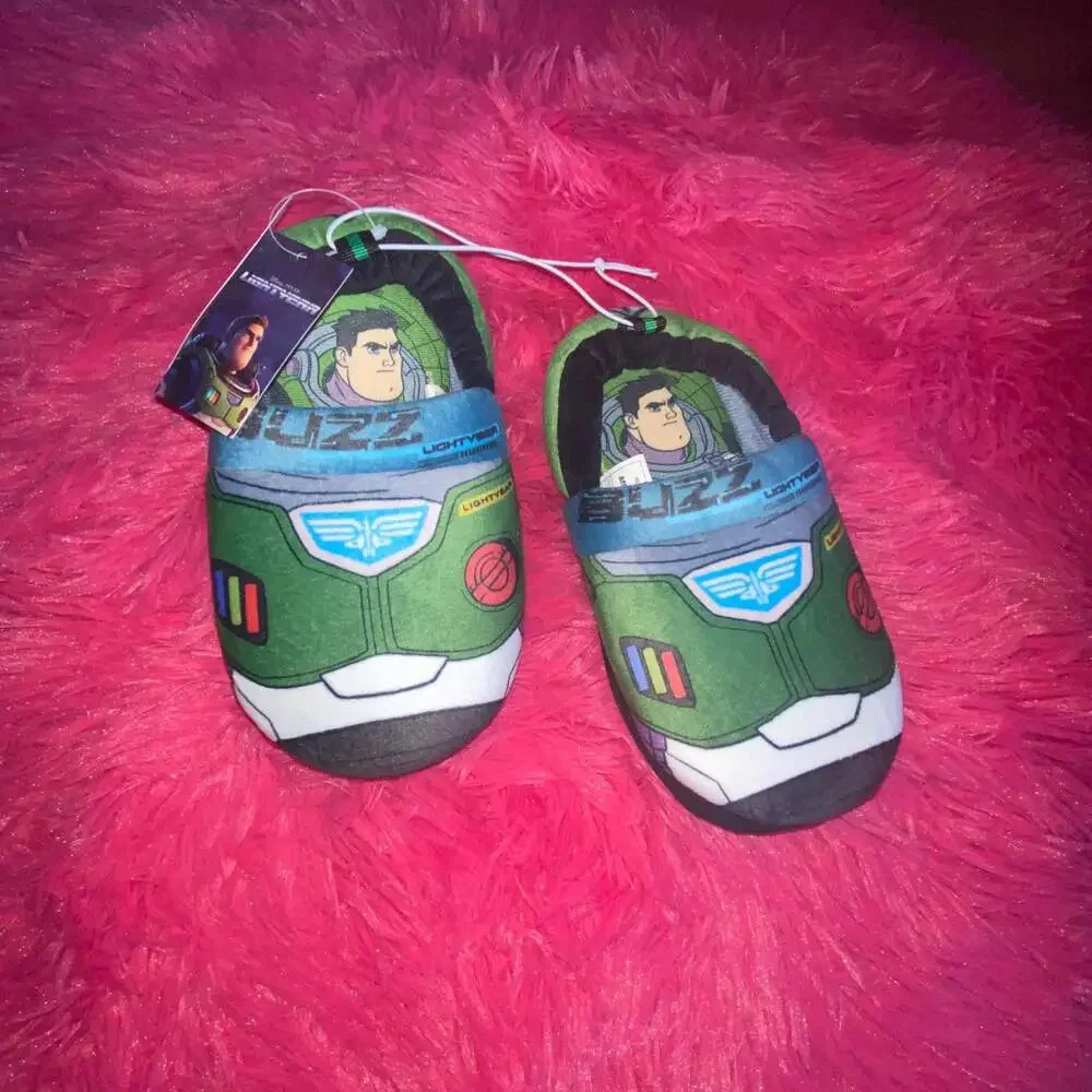 Disney Pixar Buzz Lightyear Toddler Boys' Slippers Size XL 11/12 NEW